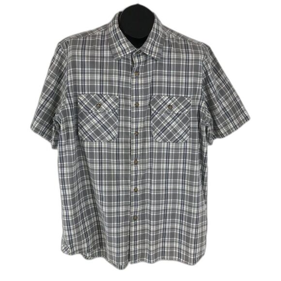 Eddie Bauer Other - Eddie Bauer Button Up Shirt Men's Large Cotton Casual Short Sleeve Plaid Outdoor